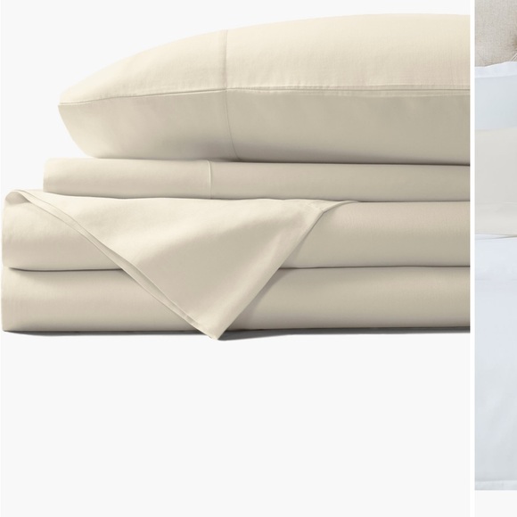 Boll & Branch NWT Queen percale hemmed sheet set - Picture 2 of 8